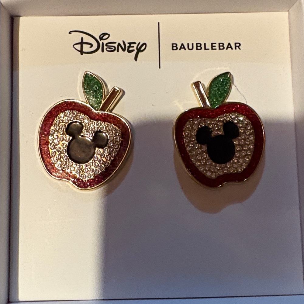 Disney BaubleBar Apple Earrings
